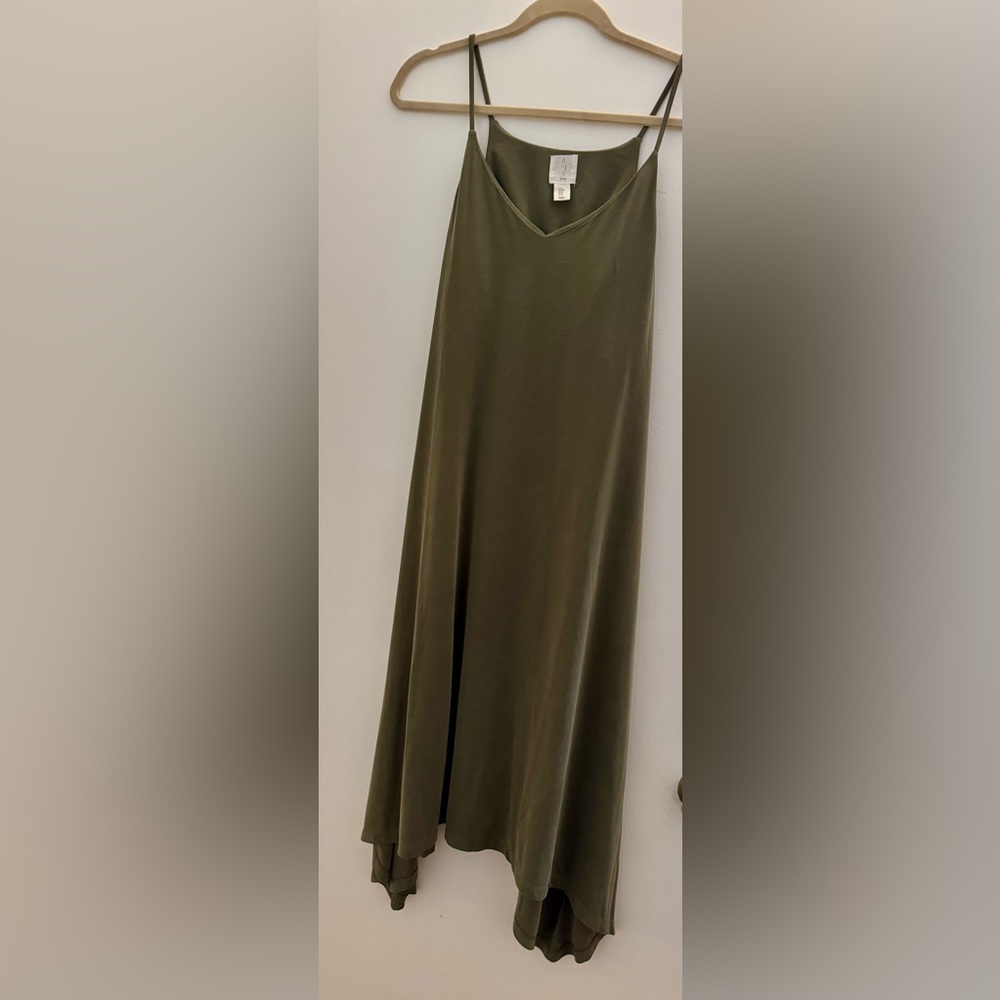 Joie olive green asymmetrical dress